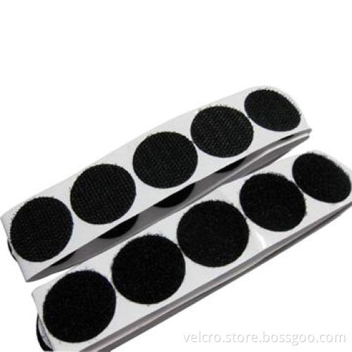 Eco-friendly Adhesive Hook-and-loop Dots, Made of 100% Nylon and High Quality Glue